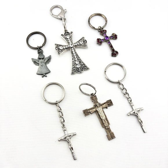 Christian Religious Faith Keychain Bundle - Lot of 6 - Picture 1 of 8